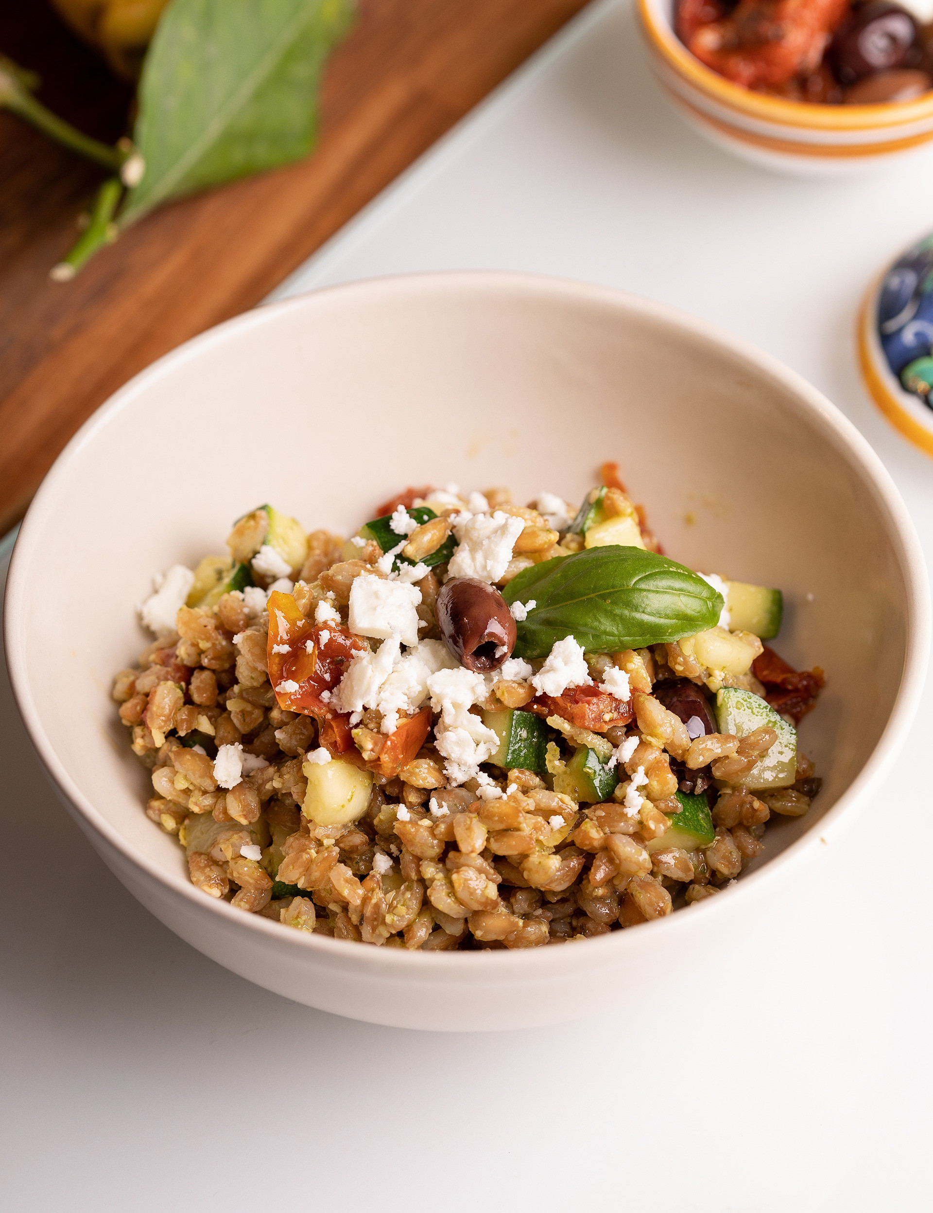 Farro Con Zucchine Pomodorini E Feta Miele